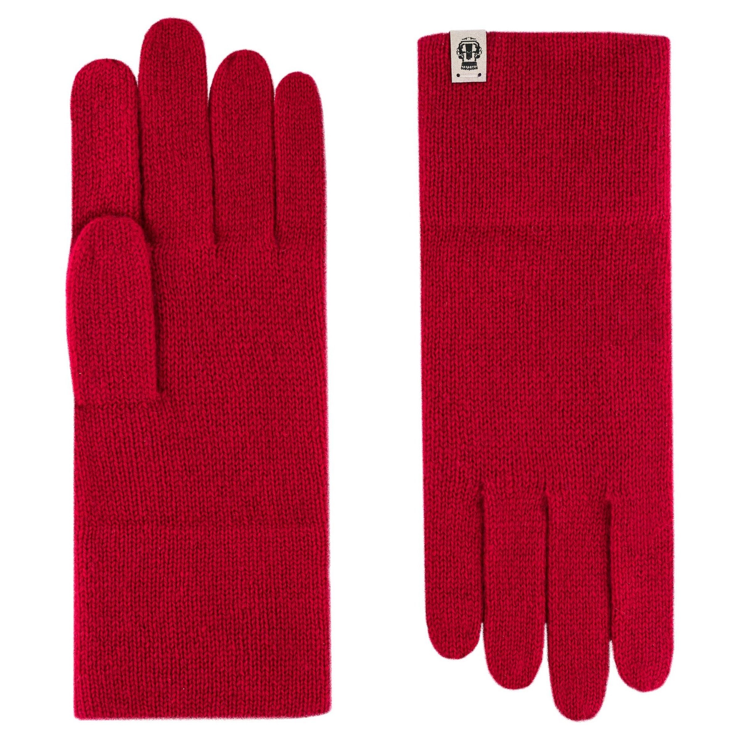 Mezzoguanti 'PURE CASHMERE' di Roeckl in rosso: frontale