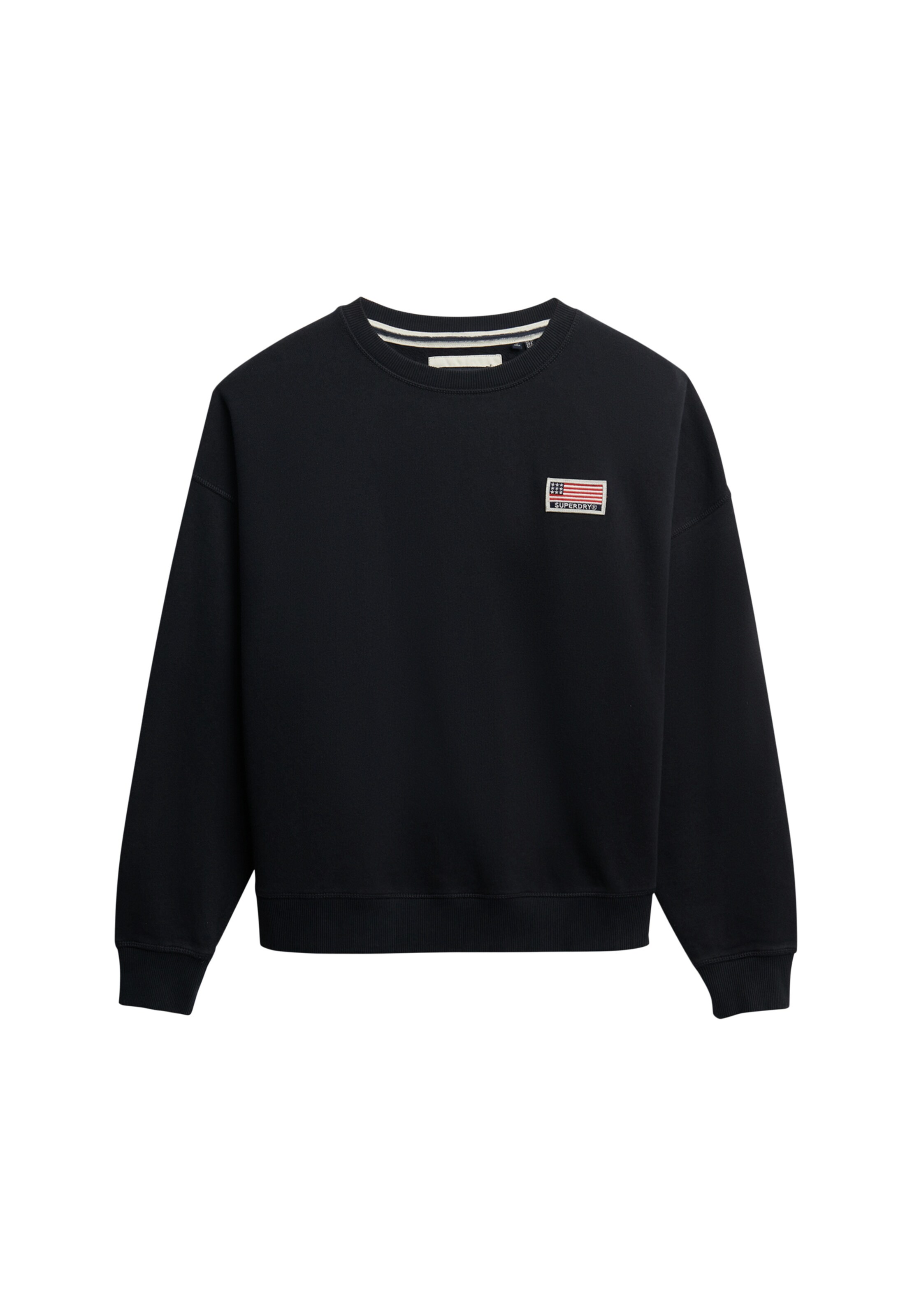 Sweat-shirt 'Athletic Essentials' Superdry en bleu : devant