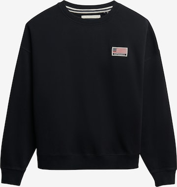 Superdry Sweatshirt 'Athletic Essentials' in Blauw: voorkant