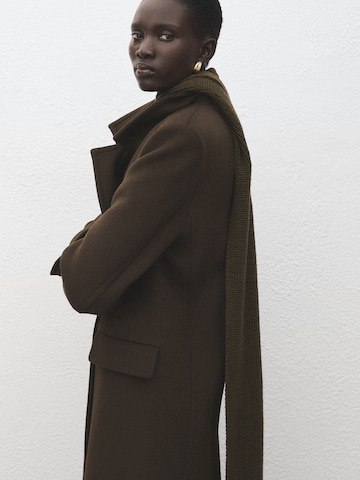 MANGO Prehoden plašč 'EYE' | zelena barva