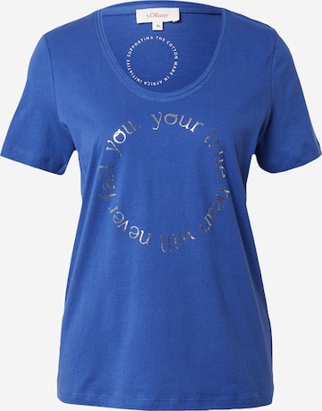 T-shirt s.Oliver en bleu : devant