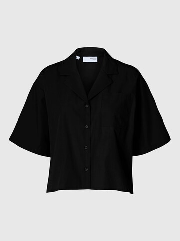 SELECTED FEMME Blouse in Zwart: voorkant
