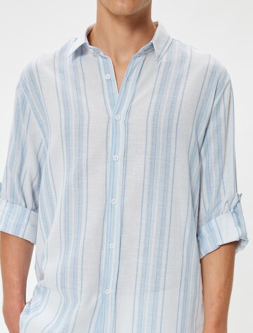 Koton Regular fit Button Up Shirt in Blue