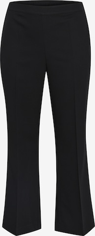 Pantalon 'Sakira' KAFFE CURVE en noir : devant