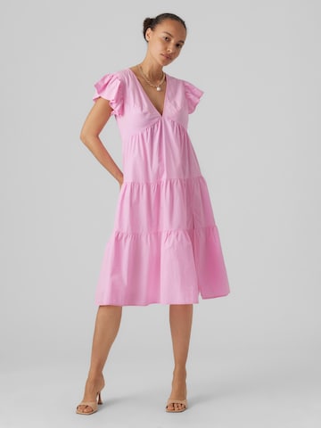 Vero Moda Petite Dress 'Jarlotte' in Pink: front