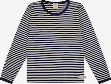 loud + proud Shirt 'Interlock' in Blau: Vorderseite