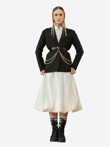Haute Cuir Riem 'Neris Chained Belt' in Zwart