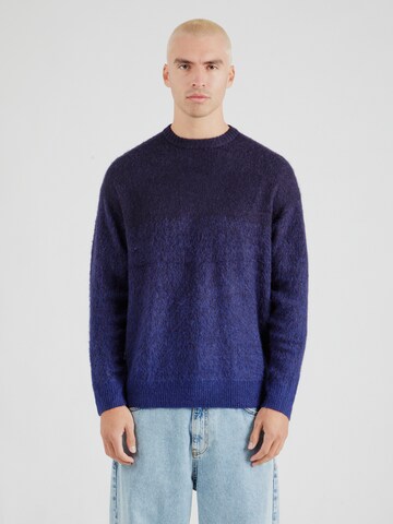 WRANGLER Sweter 'OMBRE KNIT' w kolorze niebieski: przód