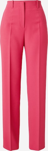 HUGO - regular Pantalón de pinzas 'Hulana' en rosa: frente