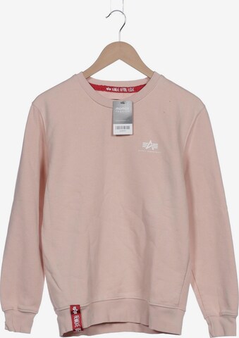 ALPHA INDUSTRIES Sweatshirt & Zip-Up Hoodie in S in Pink: front