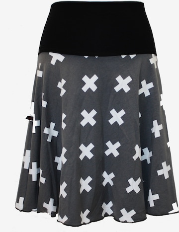 dunkle design Skirt 'Kreuz' in Grey: front