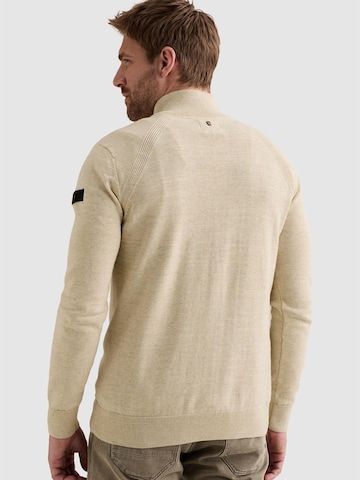 Pull-over 'Pullover with half-zip and raglan sleeves' PME Legend en beige