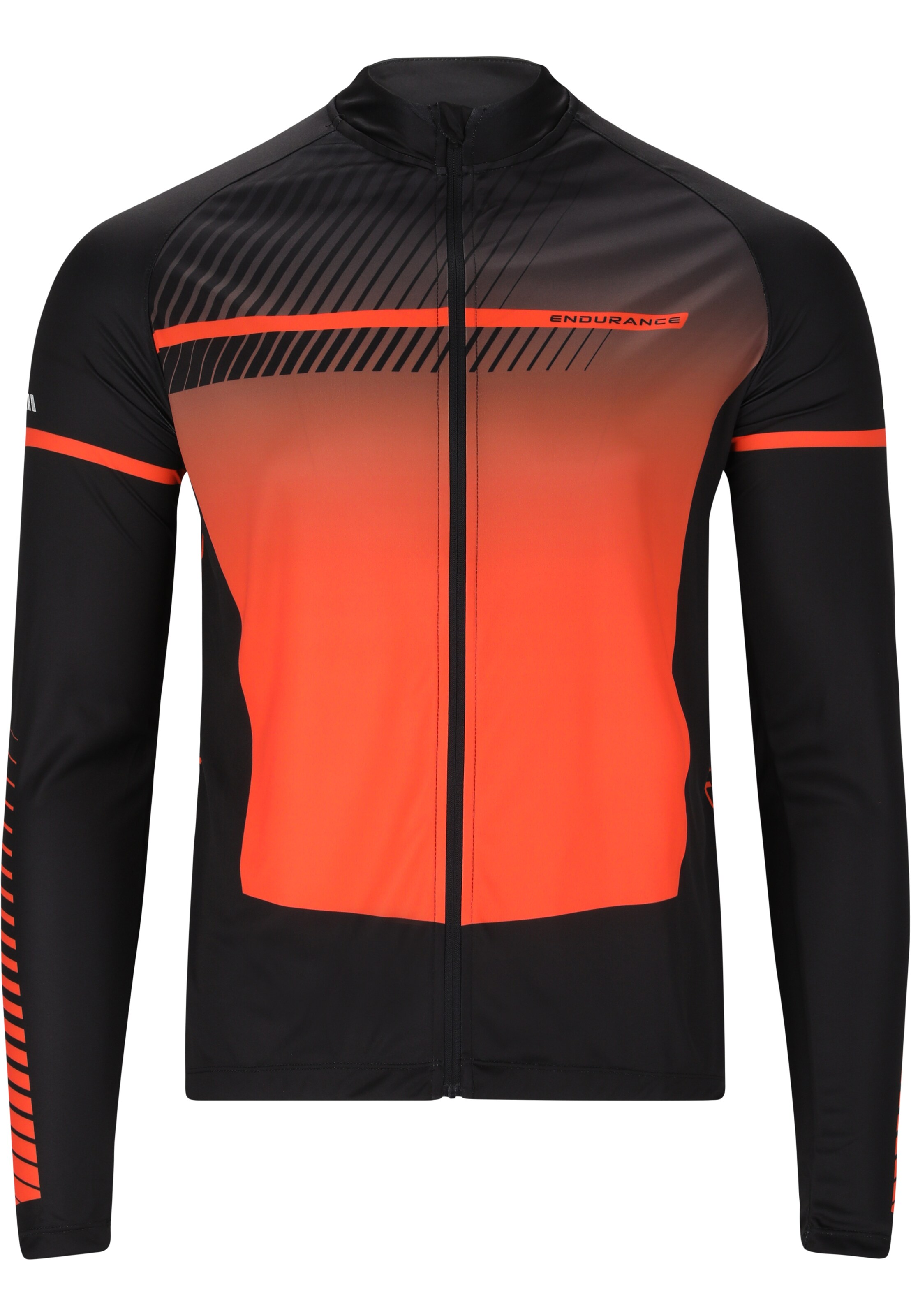 ENDURANCE Sports sweat jacket in Black: front