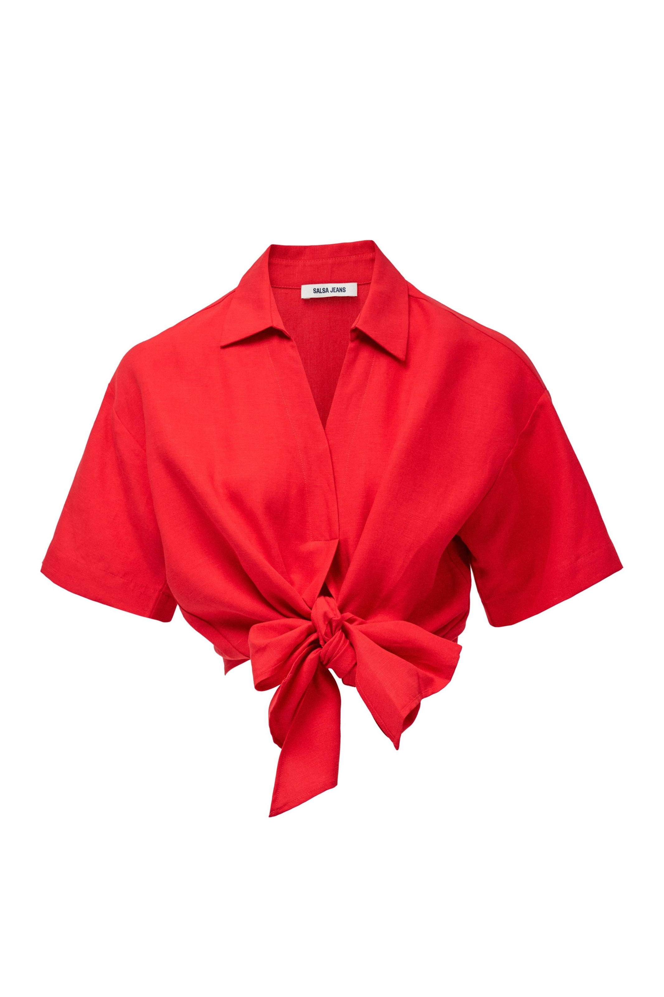 Salsa Jeans Blouse in Rood: voorkant
