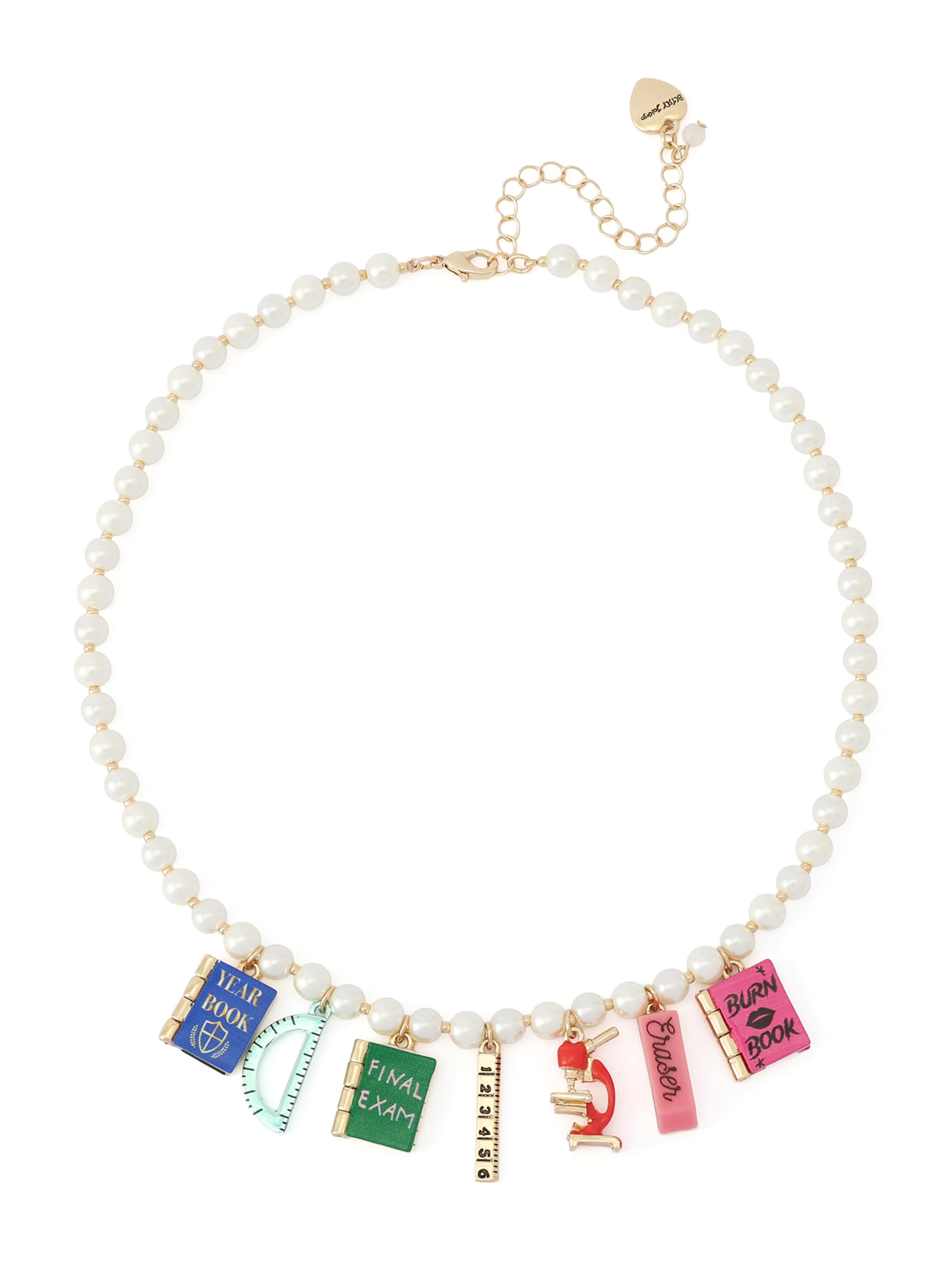 Betsey Johnson Necklace 'Best In Class' in Gold: front