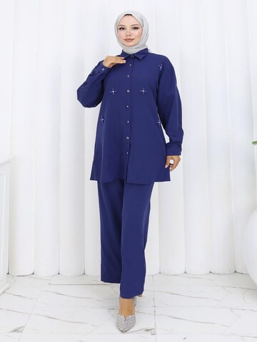 MODAMIHRAM Tuniek in Blauw: voorkant