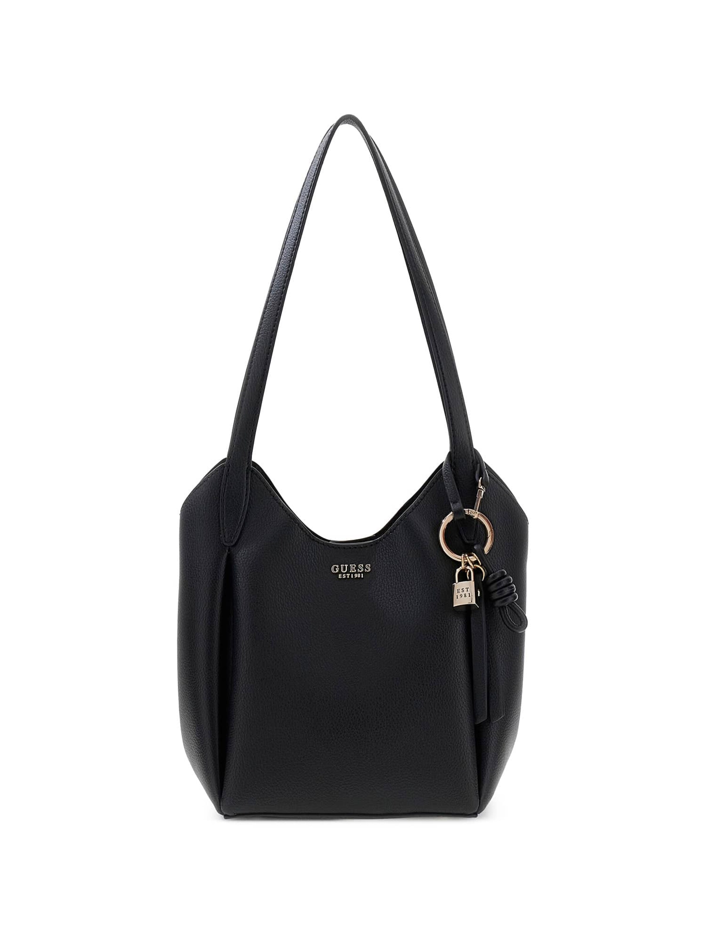 GUESS Schultertasche in Schwarz: Vorderseite