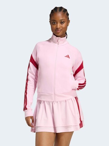 Giacca di felpa sportiva 'HER' di ADIDAS SPORTSWEAR in rosa: frontale