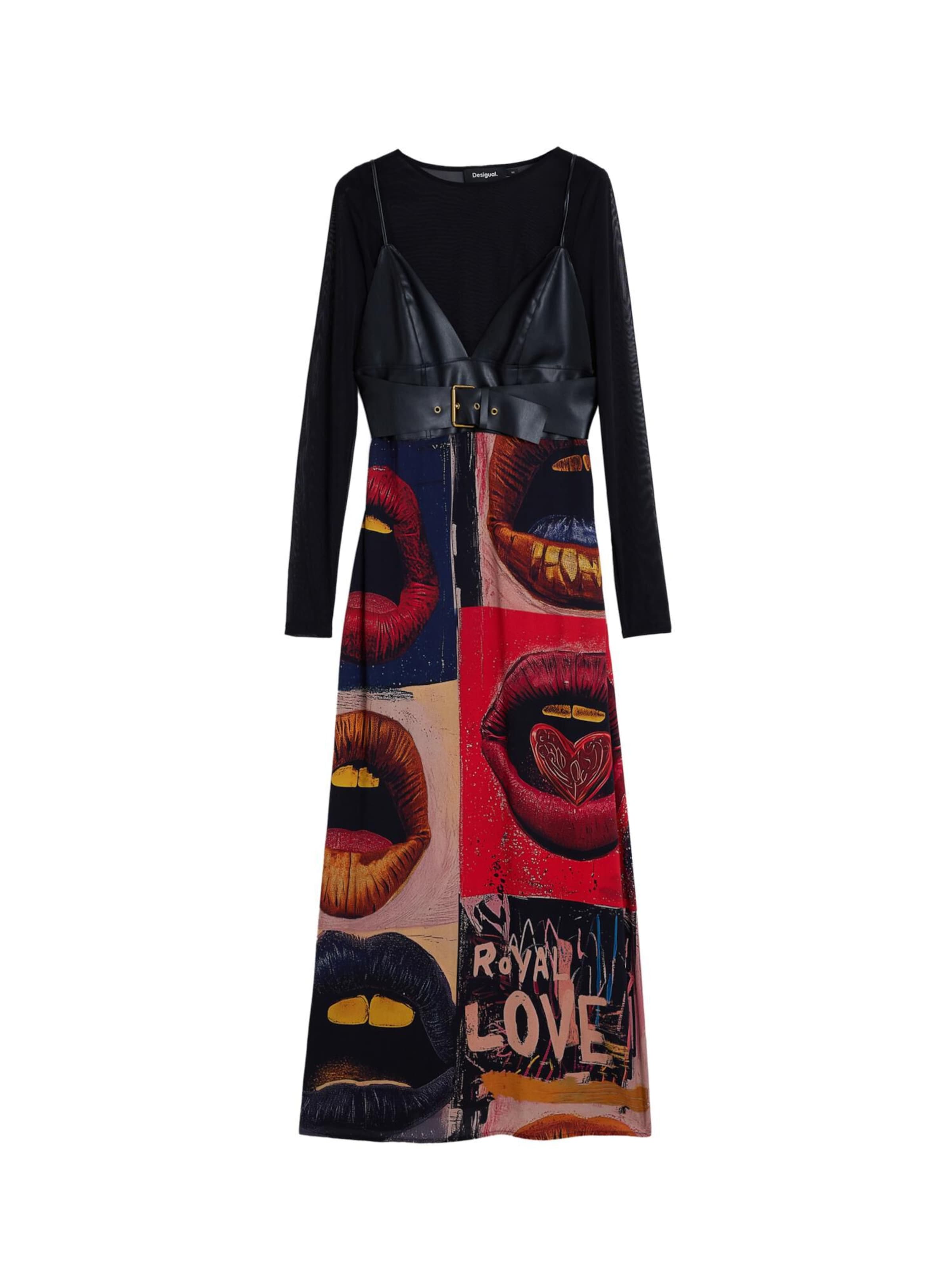 Rochie de la Desigual pe negru: față