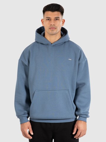Smilodox Sweatshirt 'Dawson' in Blauw: voorkant