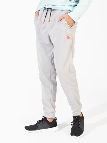 Effilé Pantalon de sport Spyder en gris
