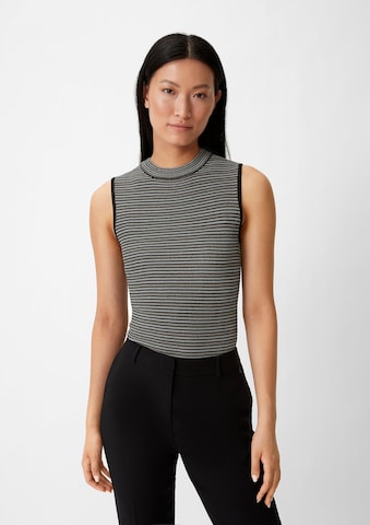 COMMA Knitted Top in Black: front