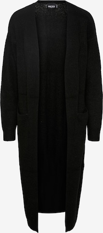 PIECES Knit Cardigan 'Jennifer' in Black: front