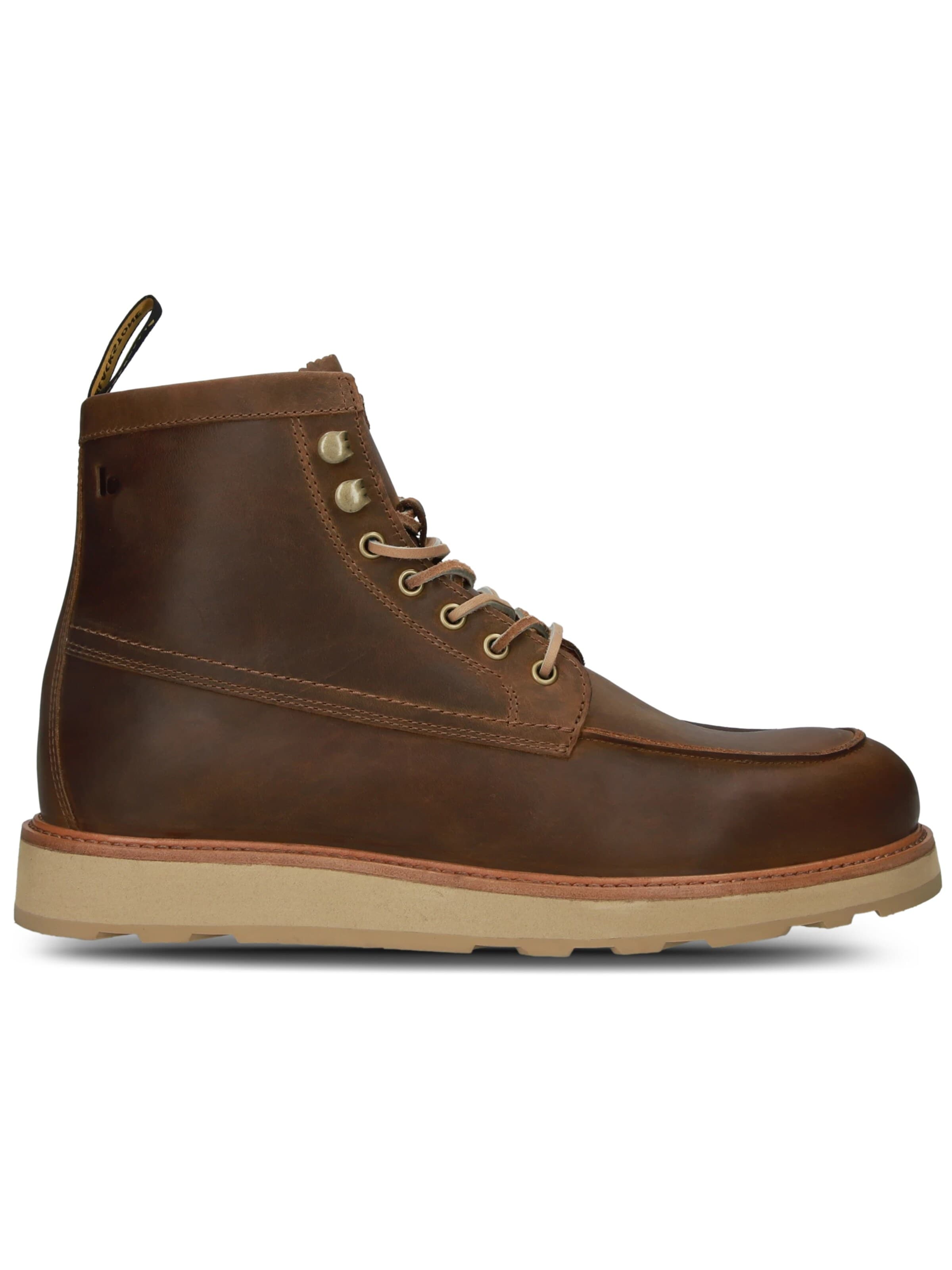 BLACKSTONE Lace-Up Boots 'PERIDO ASHER HIGH' in Brown: front