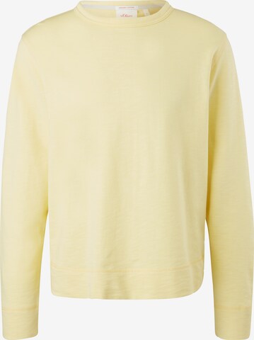 Sweat-shirt s.Oliver en jaune : devant