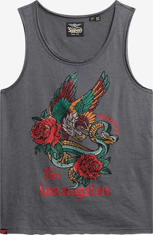 Superdry Top in Schwarz: Vorderseite