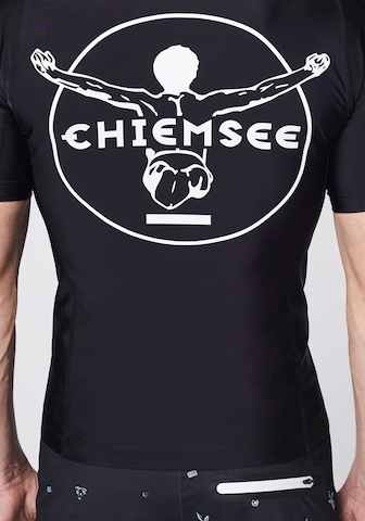 melns CHIEMSEE Standarta piegriezums Sporta krekls 'Awesome'