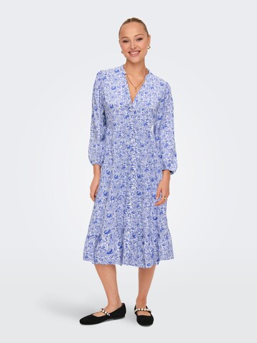 Robe-chemise 'MILANA' ONLY en bleu : devant