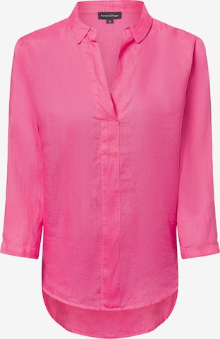Franco Callegari Leinenbluse in Pink: Vorderseite