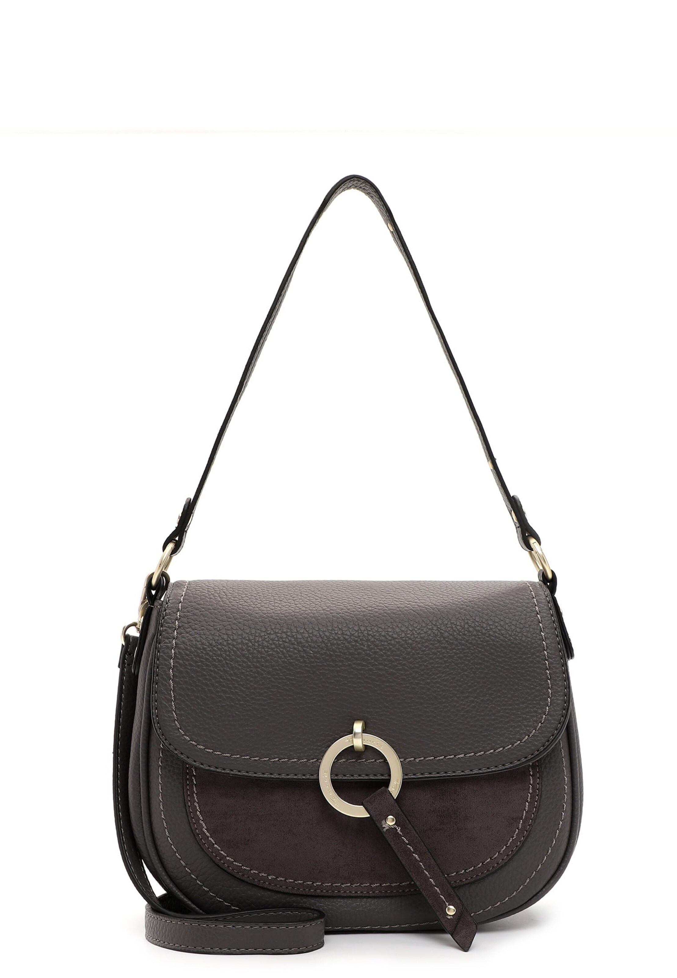 Borsa a spalla 'Caro' di Tamaris in grigio: frontale