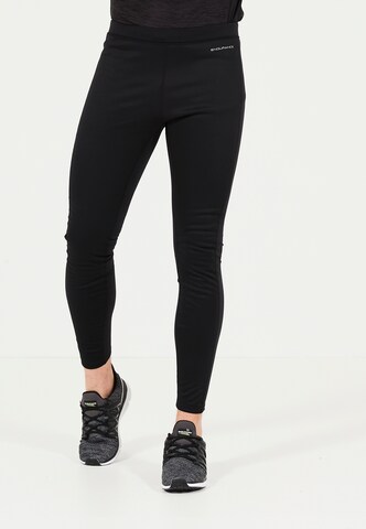 ENDURANCE Skinny Workout Pants 'Zane' in Black: front