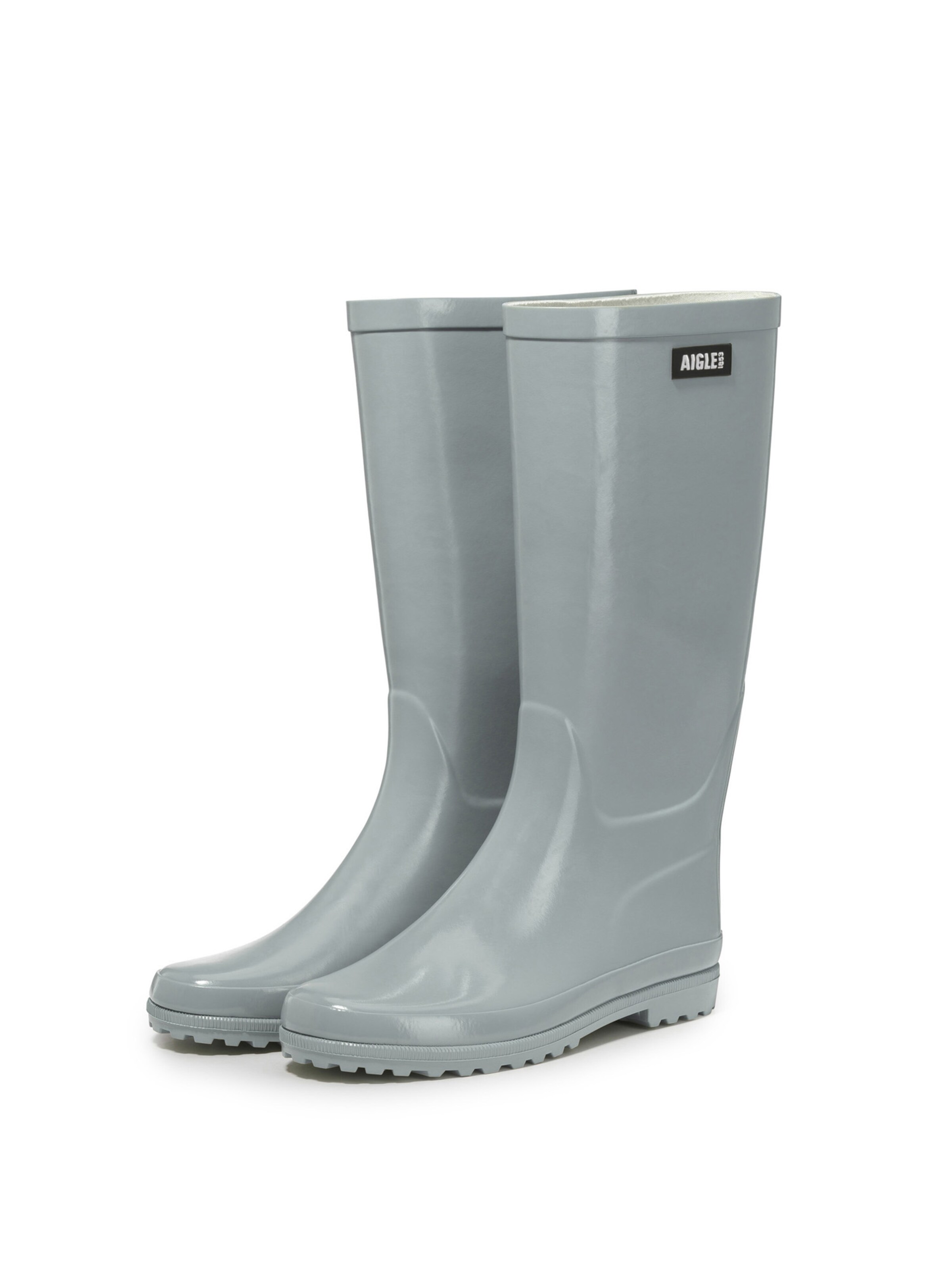 AIGLE Rubber boot 'ELIOSA' in Grey: front