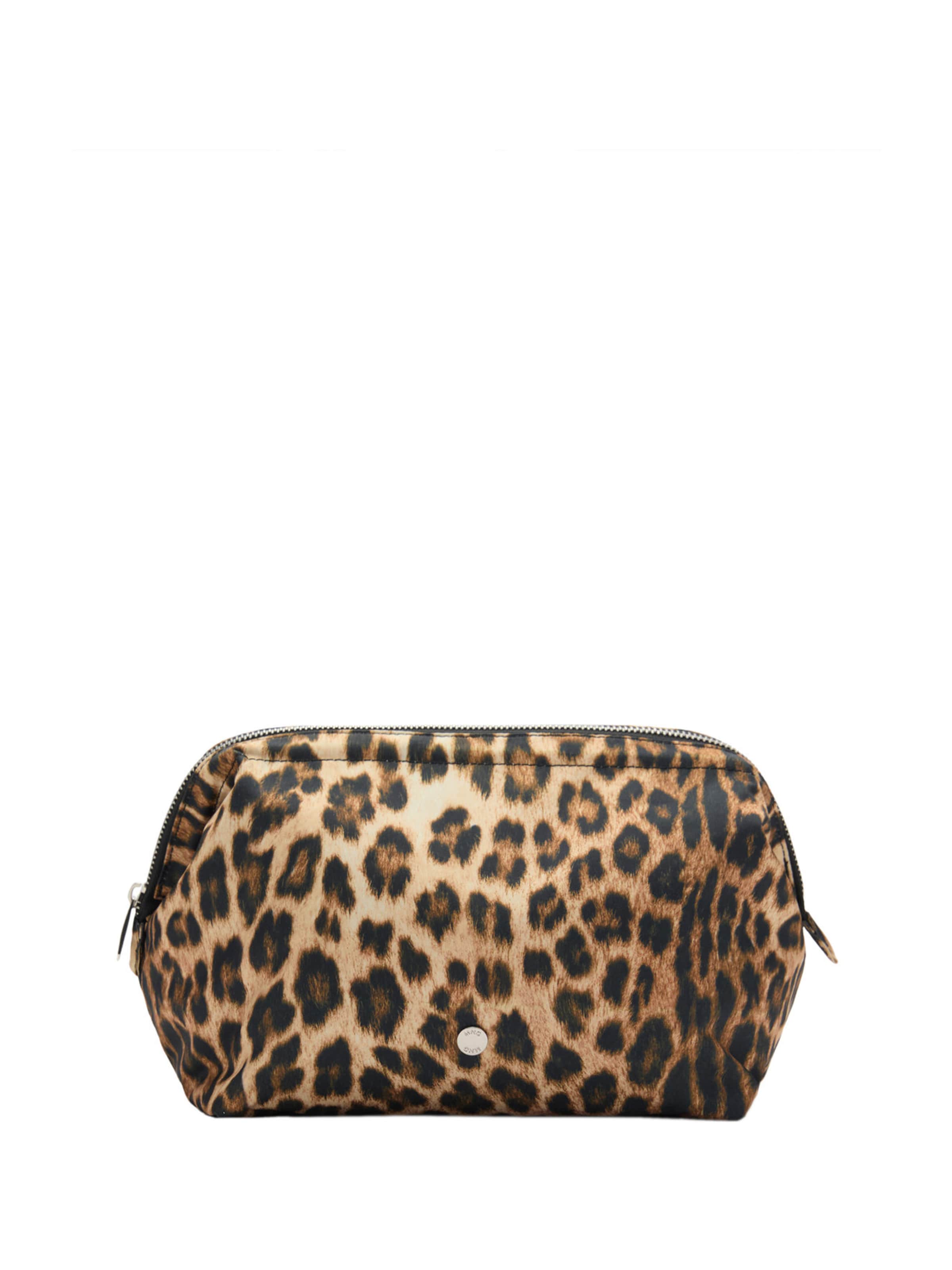 MANGO Make up tas 'TAMBOR' in Bruin: voorkant