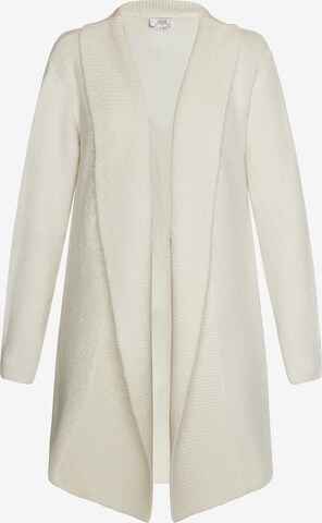 usha FESTIVAL Knit Cardigan in White: front