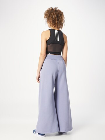 ADIDAS SPORTSWEAR Wide Leg Sporthose 'Lounge Fleece Wide' in Lila