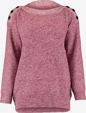 Hailys Пуловер 'Paola' в розово: отпред