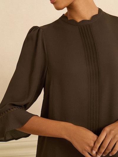 love & roses Bluse in schoko, Produktansicht