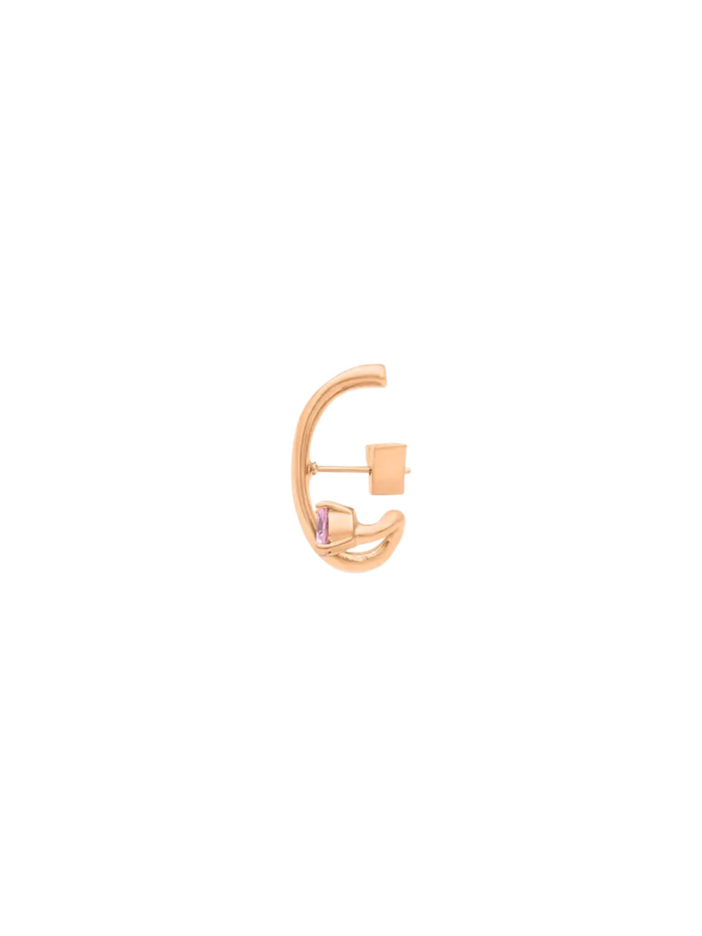 YParis Korvakoru 'Boucle d'oreille or rose avec zircon rose (droit) LIF R RG' värissä kulta