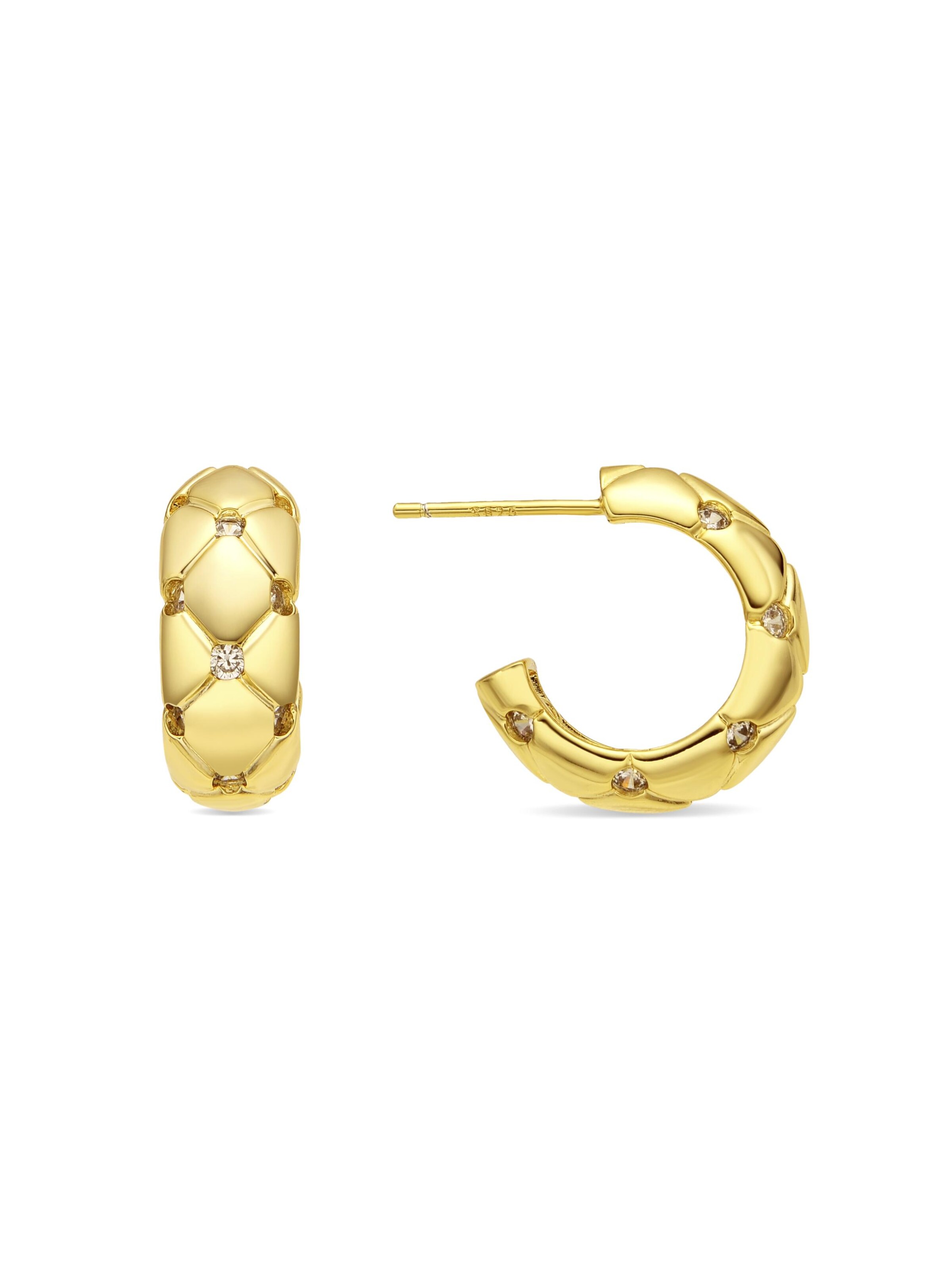 Luxenter Oorbellen 'Rakhon' in Goud: voorkant