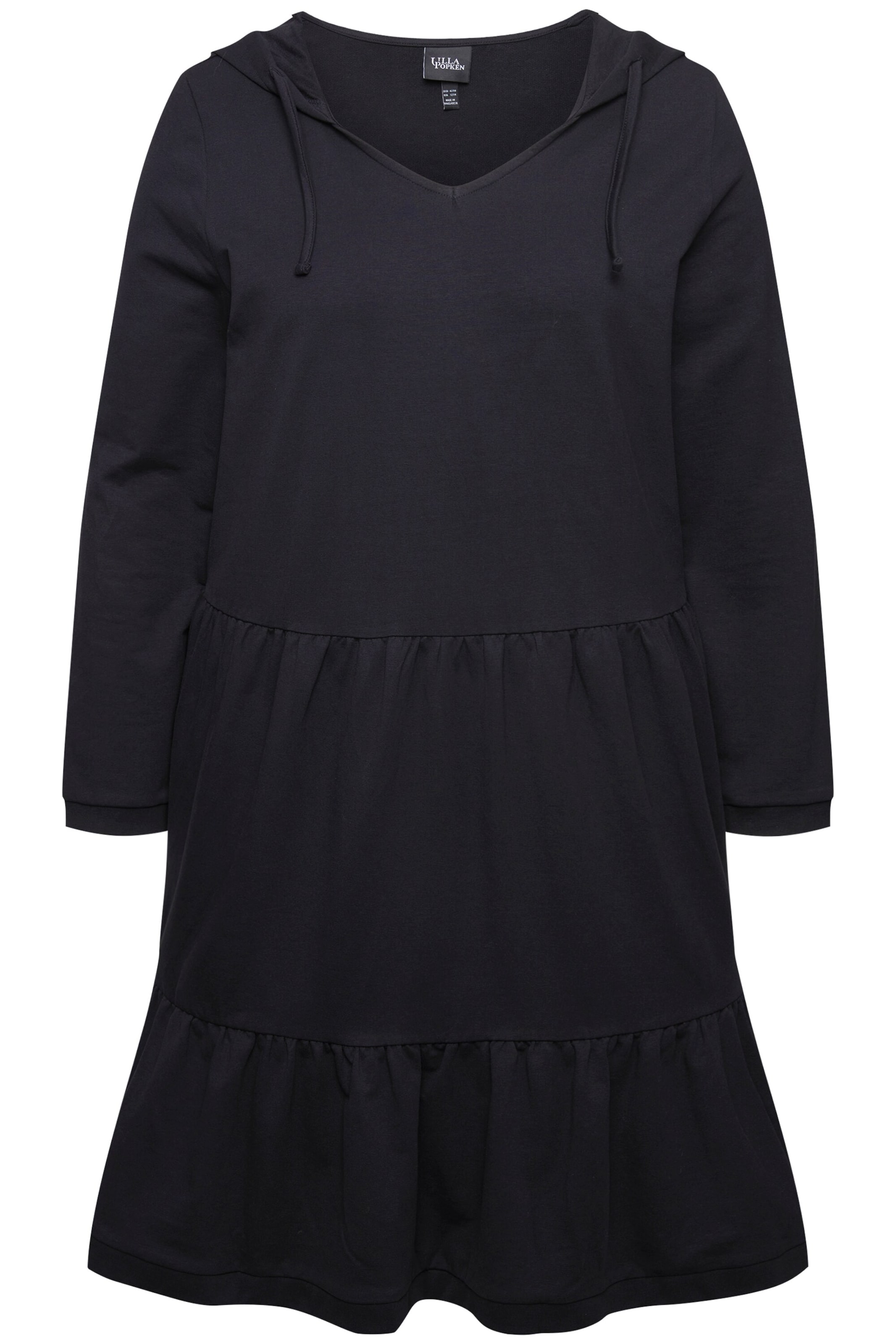 Ulla Popken Kleid in Schwarz: Vorderseite