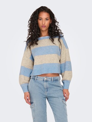 Pull-over 'ONLAYA' ONLY en bleu : devant
