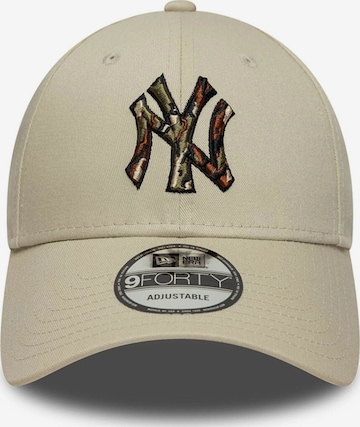 NEW ERA Urhelulippalakki '9FORTY New York Yankees MLB Outline' värissä beige: etupuoli
