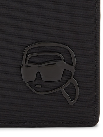 Portamonete 'Ikon' di Karl Lagerfeld in nero