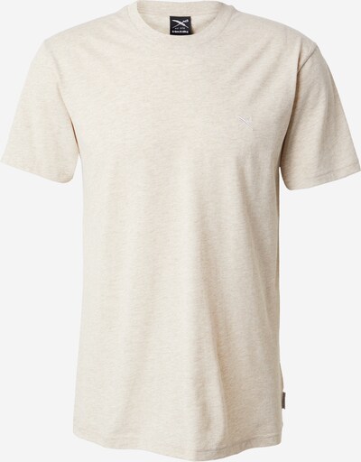 Iriedaily T-Shirt 'Chamisso' in beigemeliert / weiß, Produktansicht