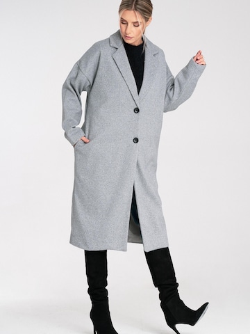 Figl Between-Seasons Coat 'M1111' in Grey