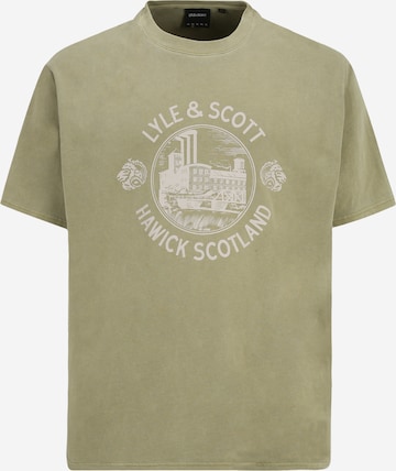 Lyle & Scott Big&Tall Skjorte 'HAWICK' i grønn: forside